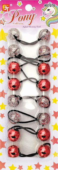 PONYTAIL HOLDERS 20 MM (GALACTIC RED) 